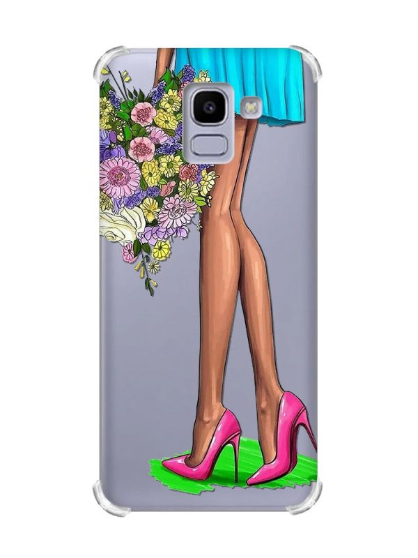 Чохол із потовщеними кутами на Samsung Galaxy J6 (2018) J600F :: Квітковий настрій (принт 226)