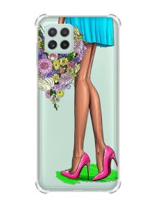 Чохол з потовщеними кутами на Samsung Galaxy A22 4G/M32/M22 :: Квітковий настрій (принт 226)