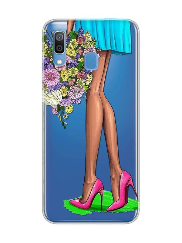 Прозорий чохол для Samsung Galaxy A30 (2019)/A20 (2019) :: Квітковий настрій (принт 226)