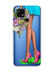 Прозорий чохол на Xiaomi Redmi 10C :: Квітковий настрій (принт 226)