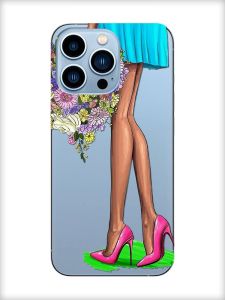 Прозорий чохол на Apple iPhone 13 Pro Max :: Квітковий настрій (принт 226)