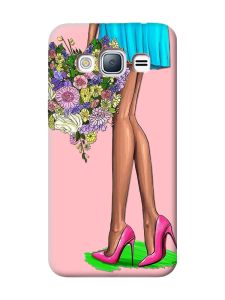 Матовий рожевий чохол на Samsung Galaxy J3 / J310 :: Квітковий настрій (принт 226)