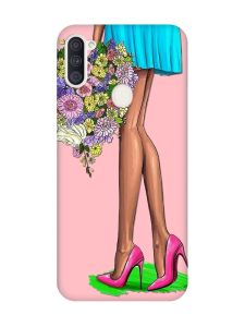 Матовий рожевий чохол на Samsung Galaxy A11 :: Квітковий настрій (принт 226)