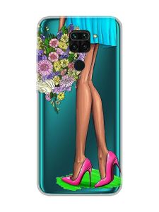 Прозорий чохол на Xiaomi Redmi Note 9 :: Квітковий настрій (принт 226)