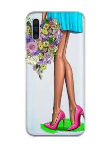 Прозорий чохол на Samsung Galaxy A50 (2019) A505 :: Квітковий настрій (принт 226)