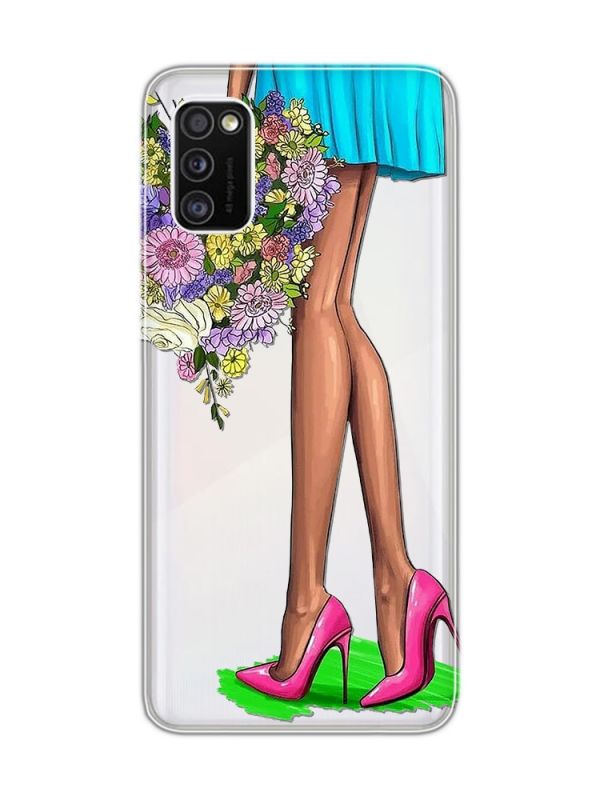 Прозорий чохол на Samsung Galaxy A41 :: Квітковий настрій (принт 226)