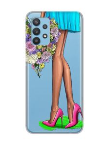 Прозорий чохол на Samsung Galaxy A32 :: Квітковий настрій (принт 226)