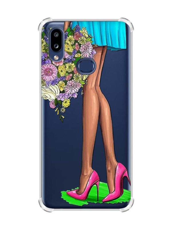 Чохол з потовщеними кутами на Samsung Galaxy A10s/A107 :: Квітковий настрій (принт 226)