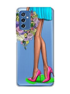 Прозорий чохол на Samsung Galaxy M52 :: Квітковий настрій (принт 226)