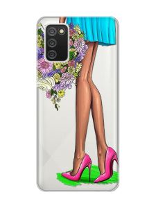 Прозорий чохол для Samsung Galaxy A02s :: Квітковий настрій (принт 226)