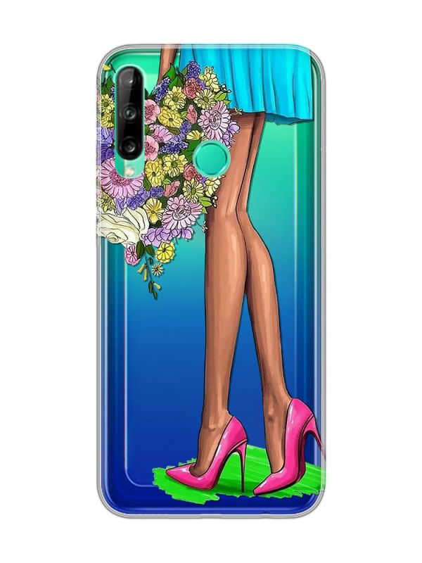 Прозорий чохол для Huawei Р40 lite E / Y7p  :: Квітковий настрій (принт 226)