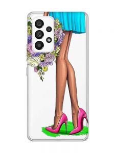 Прозорий чохол на Samsung Galaxy A53  :: Квітковий настрій (принт 226)