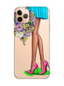 Прозорий чохол на iPhone 11 Pro Max (6,5) :: Квітковий настрій (принт 226)