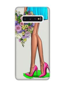 Прозорий чохол на Samsung Galaxy S10 :: Квітковий настрій (принт 226)