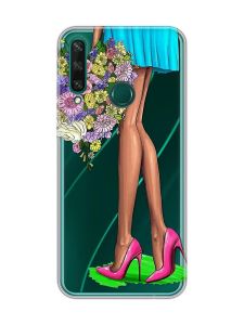 Прозорий чохол на Huawei Y6p :: Квітковий настрій (принт 226)