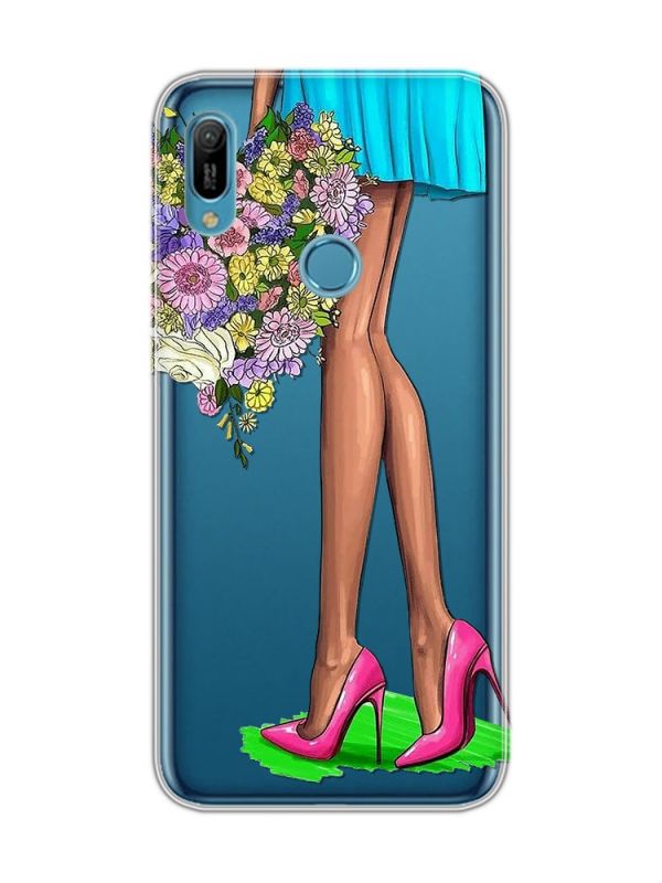 Прозорий чохол на Huawei Y6 2019 :: Квітковий настрій (принт 226)