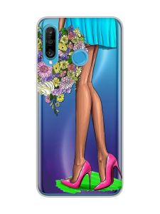 Прозорий чохол на Huawei P30 Lite :: Квітковий настрій (принт 226)