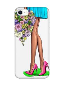 Прозорий чохол на iPhone SE 2020 :: Квітковий настрій (принт 226)