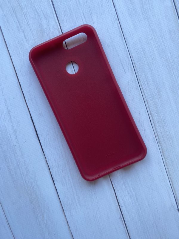 Силіконовий чохол з тисненням та вставкою для Huawei Nova 2 Червоний