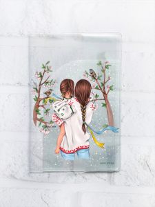 Обкладинка на паспорт книжечку :: Українська мама (патріотичний принт 27)