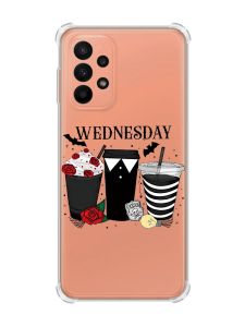 Чохол з потовщеними кутами на Samsung Galaxy A23 Коктейлі. Венздей (принт 216)