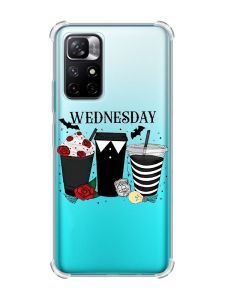 Чохол з потовщеними кутами на Xiaomi Redmi Note 11 4G Коктейлі. Венздей (принт 216)