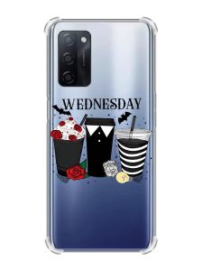 Чохол з потовщеними кутами на Oppo A55 Коктейлі. Венздей (принт 216)