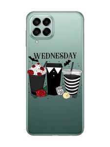 Прозорий чохол на Samsung Galaxy M33 5G Коктейлі. Венздей (принт 216)