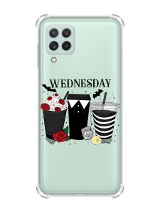 Чохол з потовщеними кутами на Samsung Galaxy A22 4G/M32/M22 Коктейлі. Венздей (принт 216)