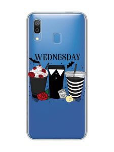 Прозорий чохол для Samsung Galaxy A30 (2019)/A20 (2019) Коктейлі. Венздей (принт 216)