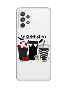 Прозорий чохол на Samsung Galaxy A72/A725 Коктейлі. Венздей (принт 216)