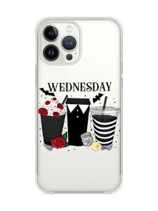 Чохол із потовщеними кутами на iPhone 14 Pro Max Коктейлі. Венздей (принт 216)