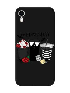 Матовий чорний чохол на Apple iPhone XR Коктейлі. Венздей (принт 216)