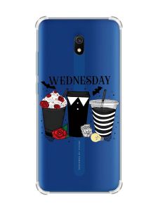 Чохол з потовщеними кутами на Xiaomi Redmi 8A Коктейлі. Венздей (принт 216)