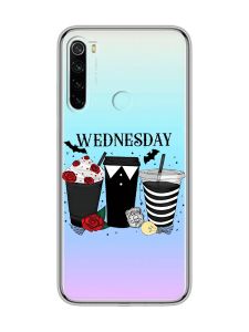 Прозорий чохол на Xiaomi Redmi Note 8  Коктейлі. Венздей (принт 216)