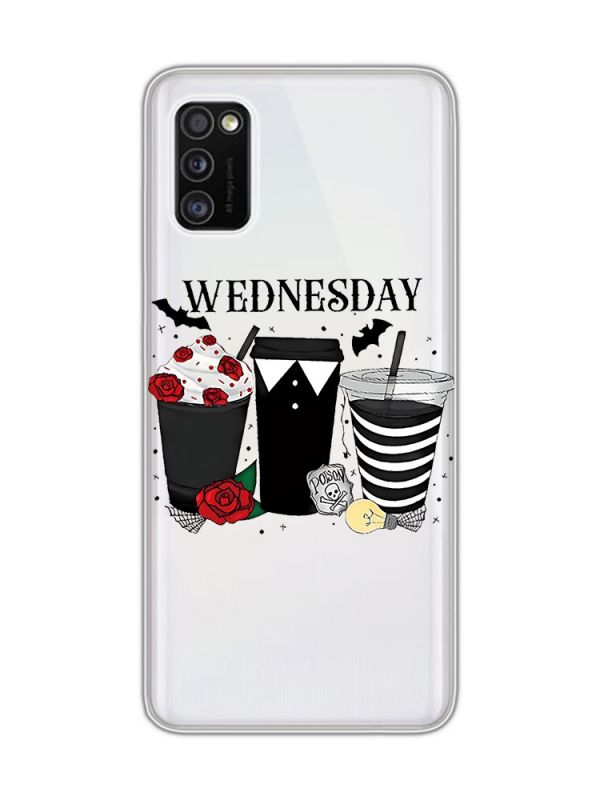 Прозорий чохол на Samsung Galaxy A41 Коктейлі. Венздей (принт 216)
