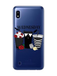 Прозорий чохол на Samsung Galaxy A10 (2019) A105 Коктейлі. Венздей (принт 216)