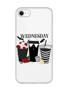 Прозорий чохол для iPhone 7, 8 Коктейлі. Венздей (принт 216)