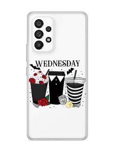 Прозорий чохол на Samsung Galaxy A53  Коктейлі. Венздей (принт 216)