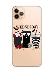 Прозорий чохол на iPhone 11 Pro Max (6,5) Коктейлі. Венздей (принт 216)