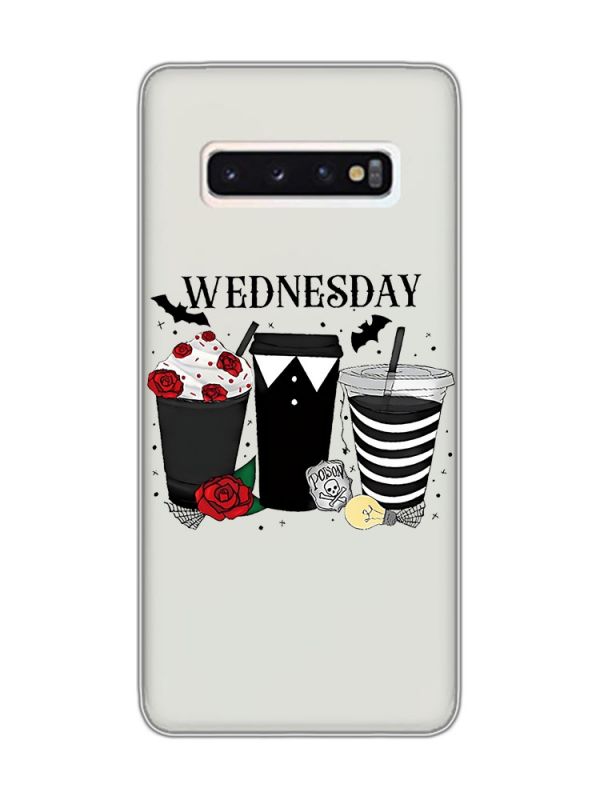 Прозорий чохол на Samsung Galaxy S10 Коктейлі. Венздей (принт 216)
