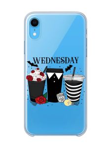 Прозорий чохол на iPhone XR Коктейлі. Венздей (принт 216)