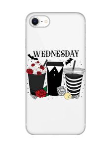 Прозорий чохол на iPhone SE 2020 Коктейлі. Венздей (принт 216)