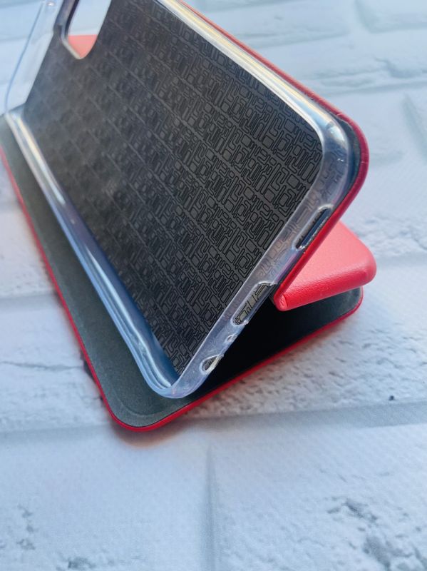 Чохол-книжка з малюнком для Samsung Galaxy A03 (A035) Червоний; Квітковий настрій (принт 226)