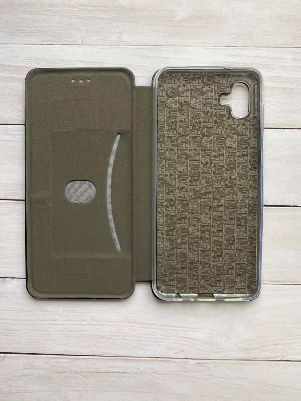 Чохол-книжка з малюнком для Samsung Galaxy A04 Чорний; Квітковий настрій (принт 226)