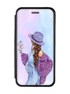 Чохол-книжка з малюнком для Samsung Galaxy J7(2016) J710 Чорний; В очікуванні хлопчика (принт 222)