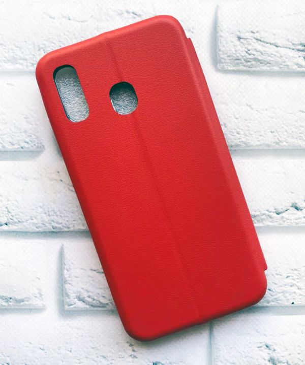 Чохол-книжка з малюнком для Samsung Galaxy A30 (2019) A305/A20 Червоний; В очікуванні дівчинки (принт 223)