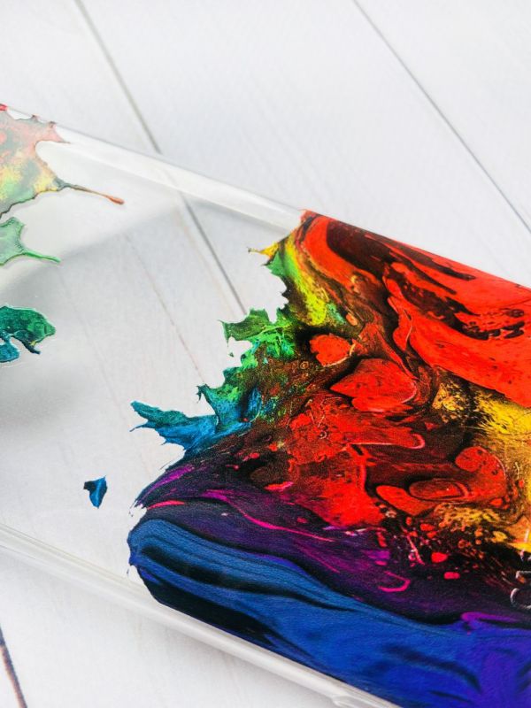 Прозорий чохол на Samsung Galaxy A10 (2019) A105 Фарби (принт 249)