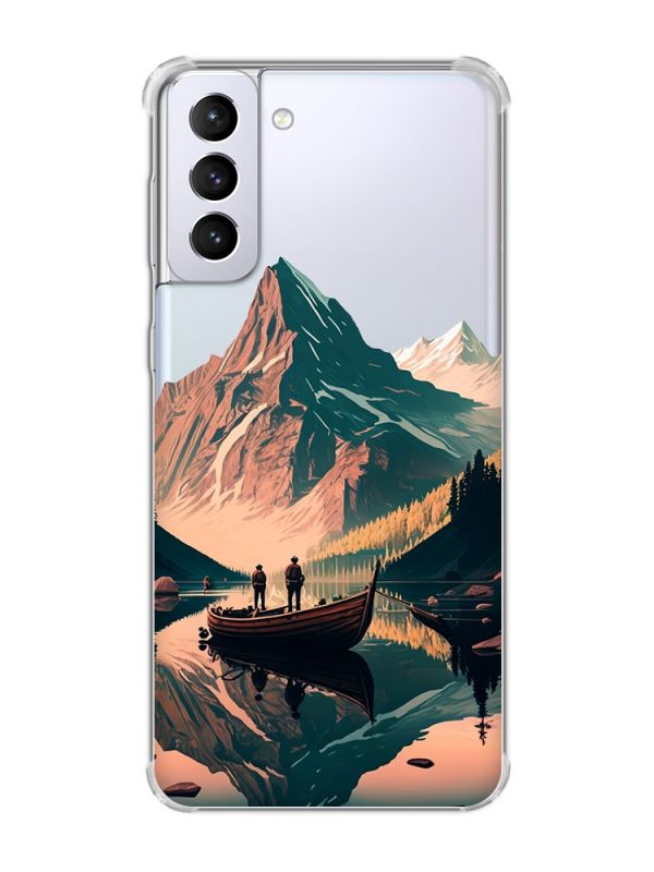 Чохол з потовщеними кутами на Samsung Galaxy S21 Plus :: Човен. Пейзаж (принт 246)