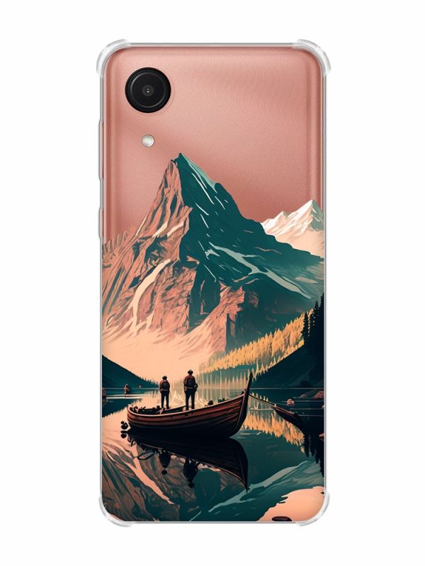Чохол з потовщеними кутами на Samsung Galaxy A03 Core/A032 :: Човен. Пейзаж (принт 246)